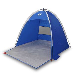 vidaXL Strandzelt 3 Personen Azurblau Wasserdicht