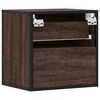 vidaXL Wand-Nachttische 2 Stk. Braun Eichen-Optik 40x31x39,5 cm