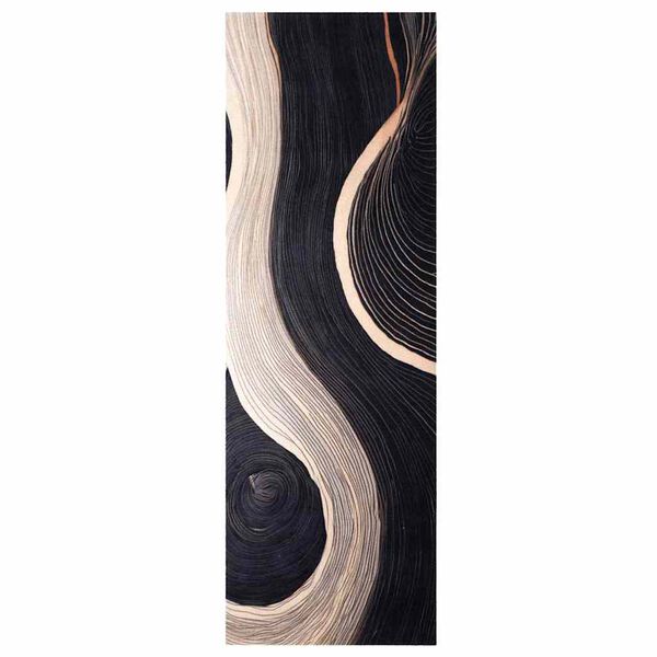 vidaXL K&uuml;chen Teppich Schwarz 180 x 60 cm Samt