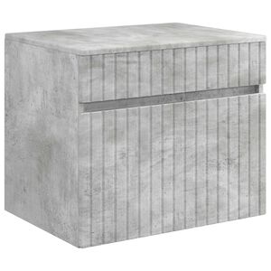 vidaXL Wandmontierter Badezimmerschrank Betongrau 59 x 44,5 x 50 cm