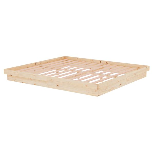 vidaXL Massivholzbett 180x200 cm