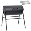 vidaXL Outdoor Grill 3 pcs 80 x 73 x 90 cm Schwarz Metall