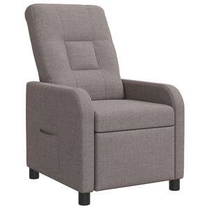 vidaXL Liegesessel Taupe Stoff