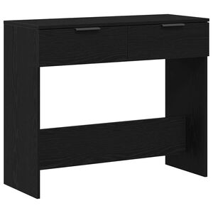 vidaXL Konsolentisch Schwarz Eichen-Optik 30 x 36 x 75 cm