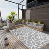vidaXL Outdoor-Teppich ARAKIL Grau 140x200 cm PP