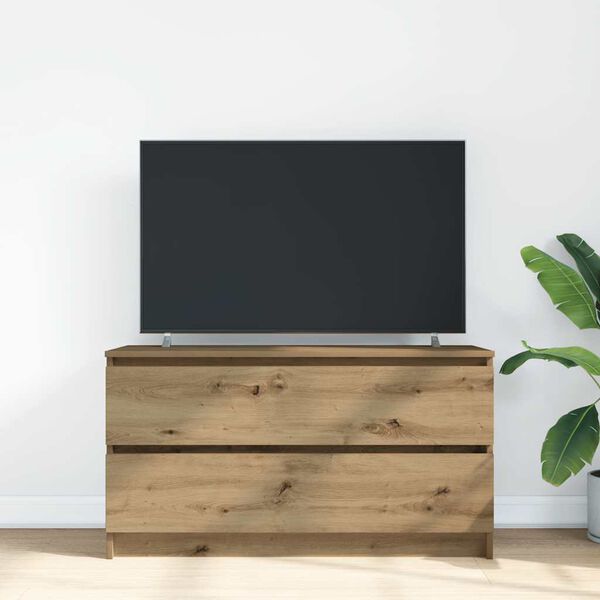 vidaXL TV-Schrank Artisan-Eiche 100x35x54 cm Holzwerkstoff