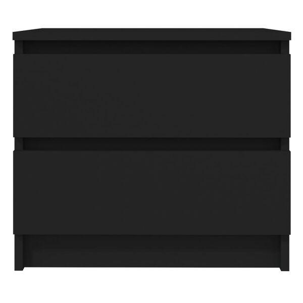 vidaXL Nachttisch Schwarz 50x39x43,5 cm Holzwerkstoff