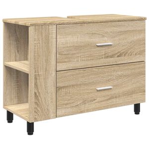 vidaXL Waschtisch Sonoma-Eiche 80 x 35 x 60 cm Holzwerkstoff