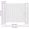 vidaXL Zaunpfosten 2 pcs Silber 20 x 20 x 190 cm Metall