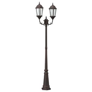 vidaXL Garten-Licht Bronze 68 x 20 x 235 cm Aluminium und Glas