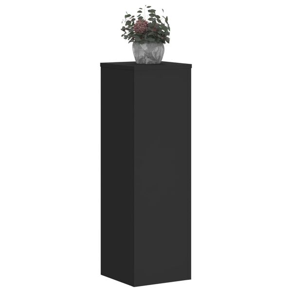 vidaXL Pflanzenst&auml;nder 2 Stk. Schwarz 25x25x80 cm Holzwerkstoff