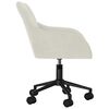 vidaXL Esszimmerst&uuml;hle 2 Stk. Drehbar Creme Samt