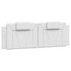 vidaXL Bett "Viana" mit Matratze Wei&szlig; 160x200 cm Kunstleder
