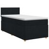 vidaXL Boxspringbett mit Matratze Schwarz 80 x 200 cm Stoff