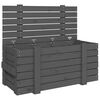 vidaXL Truhe Grau 91x40,5x42 cm Massivholz Kiefer