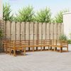 vidaXL Outdoor-Sofagarnitur 10 pcs Natur Massivholz Akazie