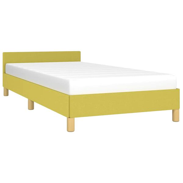 vidaXL Bettgestell ohne Matratze Gr&uuml;n 100x200 cm Stoff