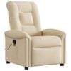 vidaXL Massagesessel Creme Stoff