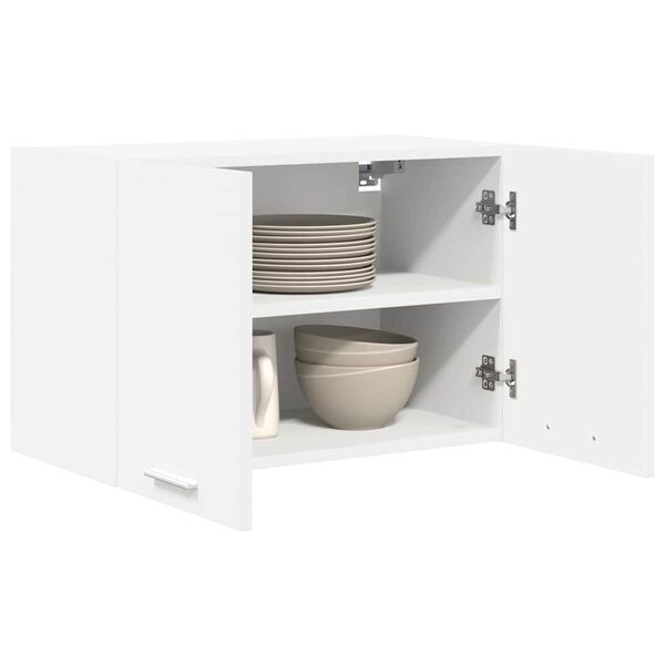 vidaXL H&auml;ngeschrank mit Speicher Wei&szlig; 60 x 31 x 40 cm Holzwerkstoff