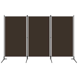 vidaXL 3-tlg. Raumteiler Braun 260x180 cm