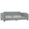 vidaXL Tagesbett Ausziehbar Hellgrau 100x200 cm Stoff