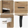vidaXL Highboard mit Schubladen 2 pcs Artisan-Eiche Holzwerkstoff