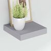 vidaXL Schweberegale 2 Stk. Grau 23x23,5x3,8 cm MDF