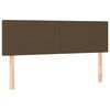vidaXL Ottomanische Bett mit Matratze & LEDs Dunkelbraun 140x190 cm