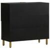 vidaXL Sideboard Schwarz 80x33x75 cm Holzwerkstoff