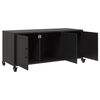 vidaXL TV-Schrank Schwarz 100,5x39x43,5 cm Stahl