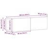 vidaXL TV-Schrankset 6 pcs Schwarz Eichen-Optik Holzwerkstoff