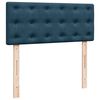 vidaXL Boxspringbett mit Matratze Dunkelblau 120x190 cm Samt
