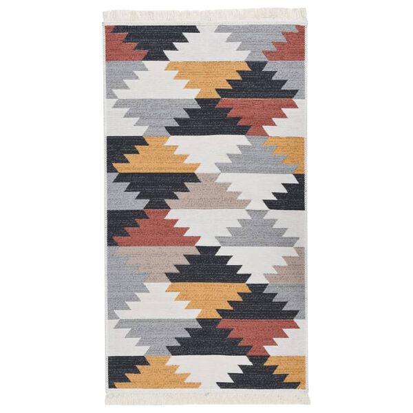 vidaXL Teppich Mehrfarbig 80x150 cm Baumwolle
