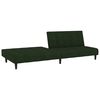 vidaXL Schlafsofa 2-Sitzer mit Hocker Dunkelgr&uuml;n Samt