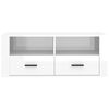 vidaXL TV-Schrank Hochglanz-Wei&szlig; 100x35x40 cm Holzwerkstoff