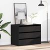 vidaXL Schubladenschrank Schwarz 80 x 41 x 58 cm Holzwerkstoff