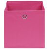 vidaXL Aufbewahrungsboxen 10 Stk. Rosa 32x32x32 cm Stoff