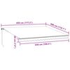 vidaXL Markise Manuell mit LED Braun 450x300 cm