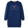 Kinder-Pulloverkleid Marineblau 92