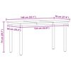 vidaXL Garten Essgruppe mit Kissen 5 pcs Schwarz Poly-Rattan