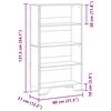 vidaXL B&uuml;cherregal Sonoma-Eiche 80x31x137,5 cm Holzwerkstoff