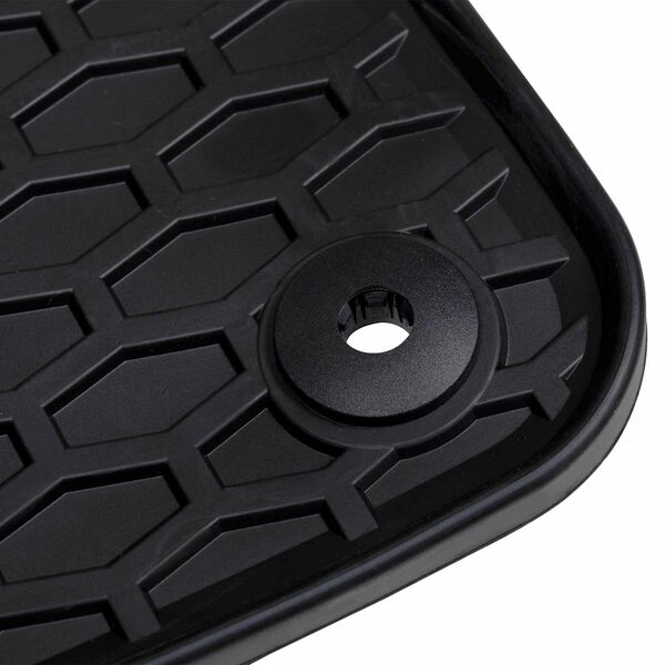 vidaXL Autofu&szlig;matte 2 pcs Schwarz Geeignet f&uuml;r VW CADDY 2020- Gummi