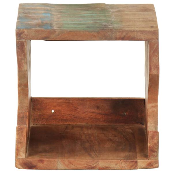 vidaXL Wand Fahrradträger 35x25x25 cm Recyceltes Massivholz