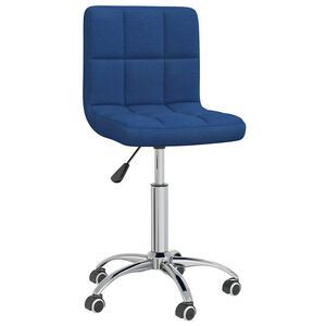 vidaXL B&uuml;rostuhl Drehbar Blau Stoff