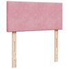 vidaXL Ottoman-Bett mit Matratze Rosa 90x200 cm Samt