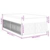 vidaXL Boxspringbett mit Matratze Schwarz 120x200 cm Stoff