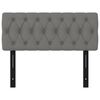 vidaXL Kopfteil Dunkelgrau 100x7x78/88 cm Stoff