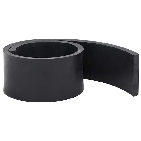 vidaXL Gummileiste f&uuml;r Schneepflug Schwarz 120x8x1 cm