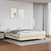 vidaXL Taschenfederkernmatratze Mittel Creme 180x200x20 cm Kunstleder