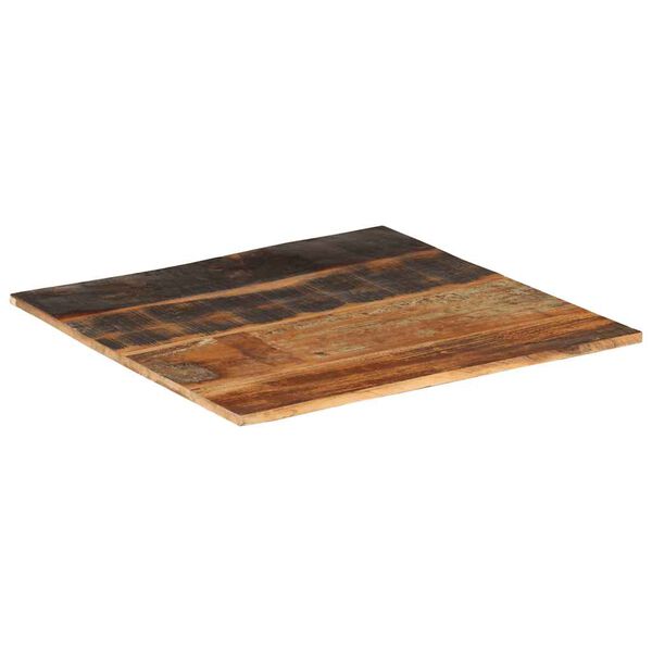 vidaXL Tischplatte Quadratisch 70x70 cm 15-16 mm Altholz Massiv